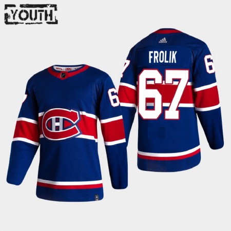 Kinder Eishockey Montreal Canadiens Trikot Michael Frolik 67 2020-21 Reverse Retro Authentic